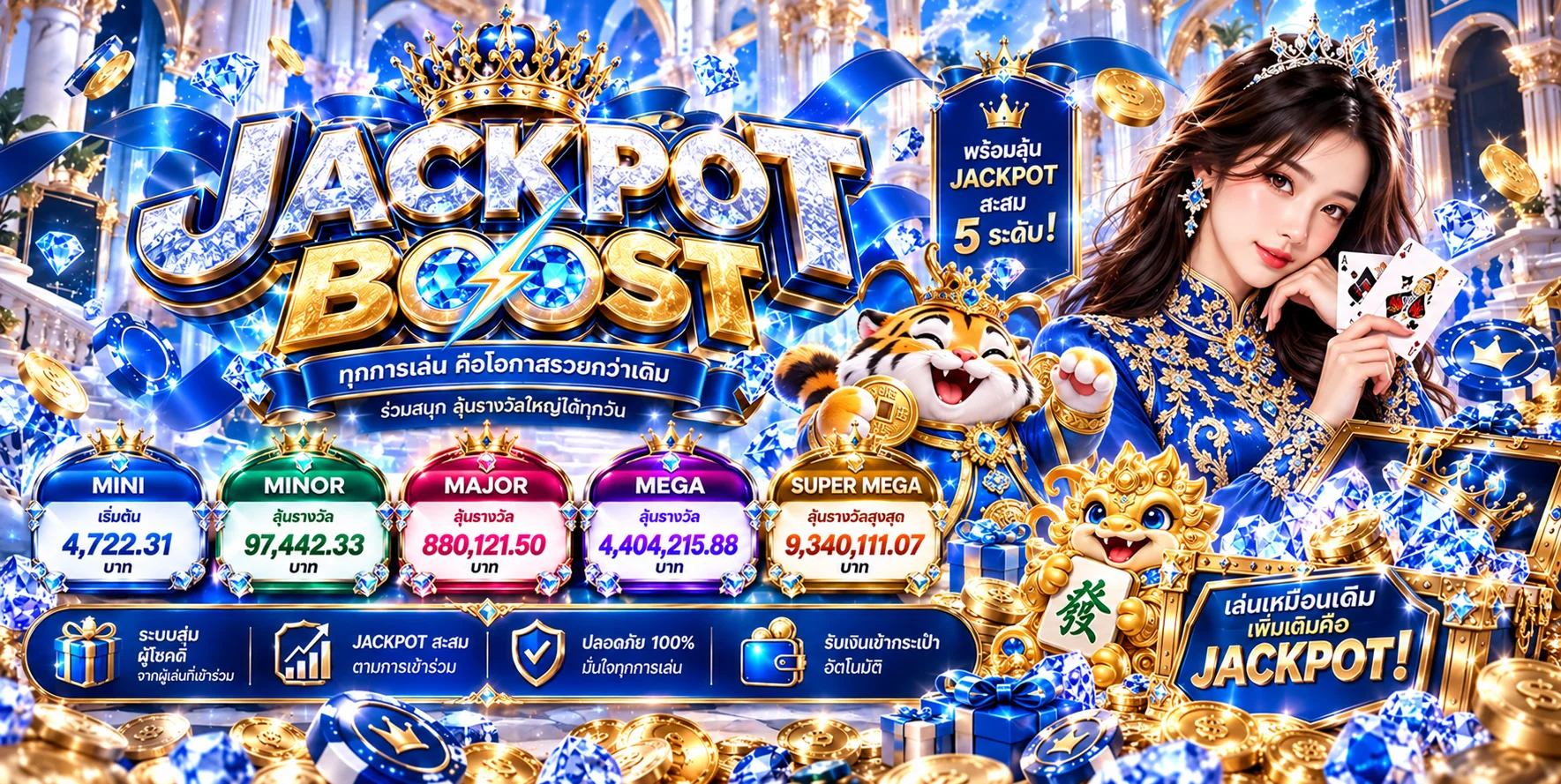 แบนเนอร์ NYX66 สล็อตและแจ็กพอตพร้อมตัวละครเกม